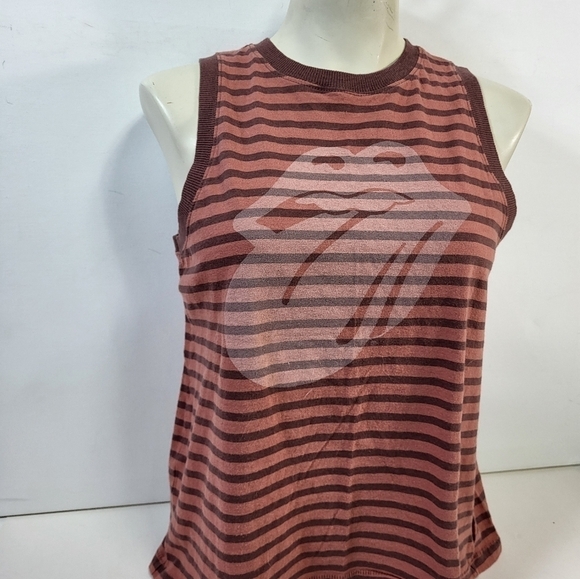 Rolling Stones Stripped Sleeveless Top - Picture 2 of 5